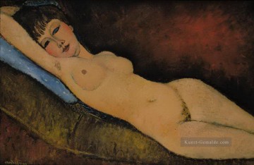  couche Kunst - Akt Nu Couche au coussin Bleu Amedeo Modigliani Liege